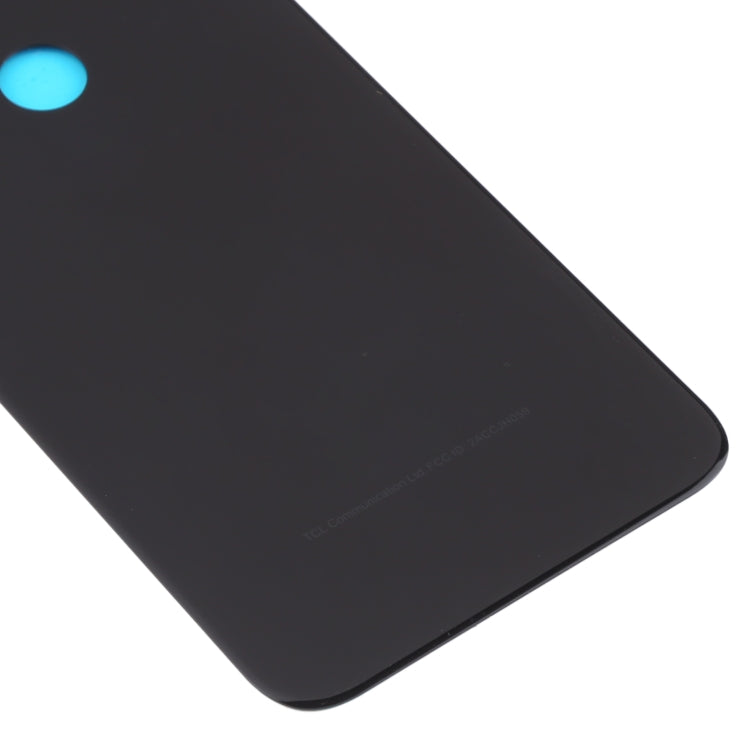 For Alcatel One Touch Shine Lite 5080 5080X 5080A 5080U 5080F 5080Q 5080D Glass Battery Back Cover  (Black) - Back Cover by PMC Jewellery | Online Shopping South Africa | PMC Jewellery | Buy Now Pay Later Mobicred