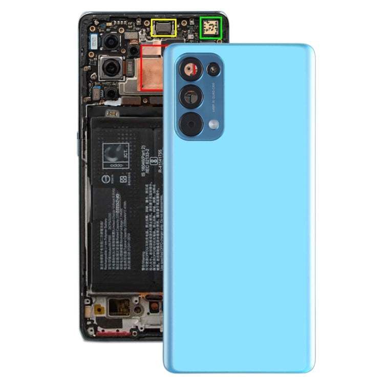 For OPPO Reno5 Pro 5G PDSM00, PDST00, CPH2201 Original Battery Back Cover (Blue) - Back Cover by PMC TechLife | Online Shopping South Africa | PMC TechLife | Buy Now Pay Later Mobicred