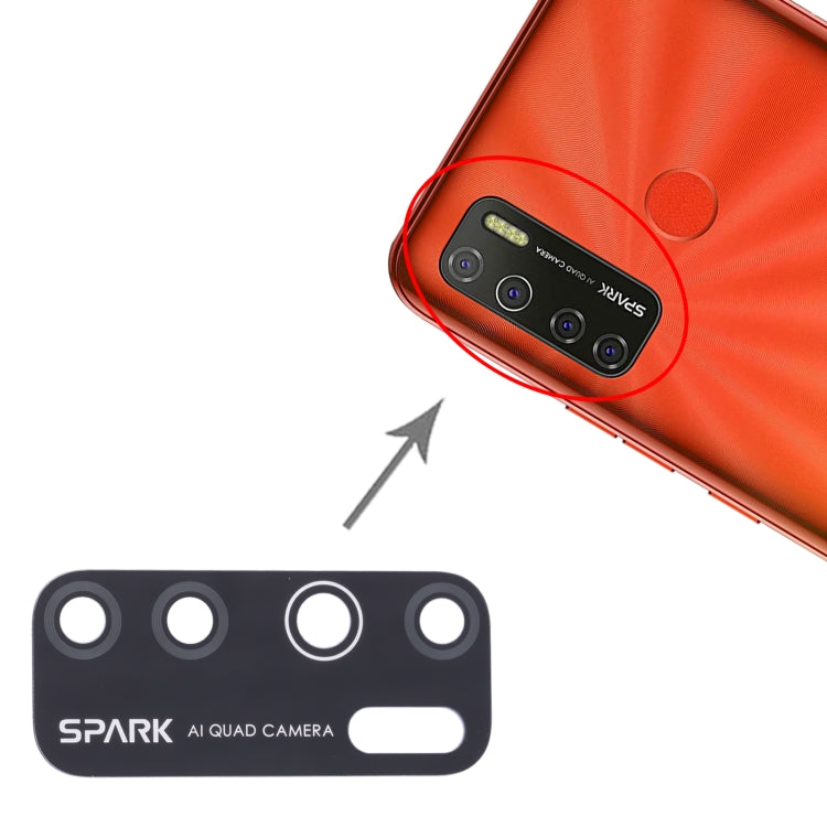 For Tecno Spark 5 / Spark 5 pro KE5, KD7 10pcs Back Camera Lens - Camera Parts by PMc TechLife | Online Shopping South Africa | PMc TechLife | Buy Now Pay Later Mobicred
