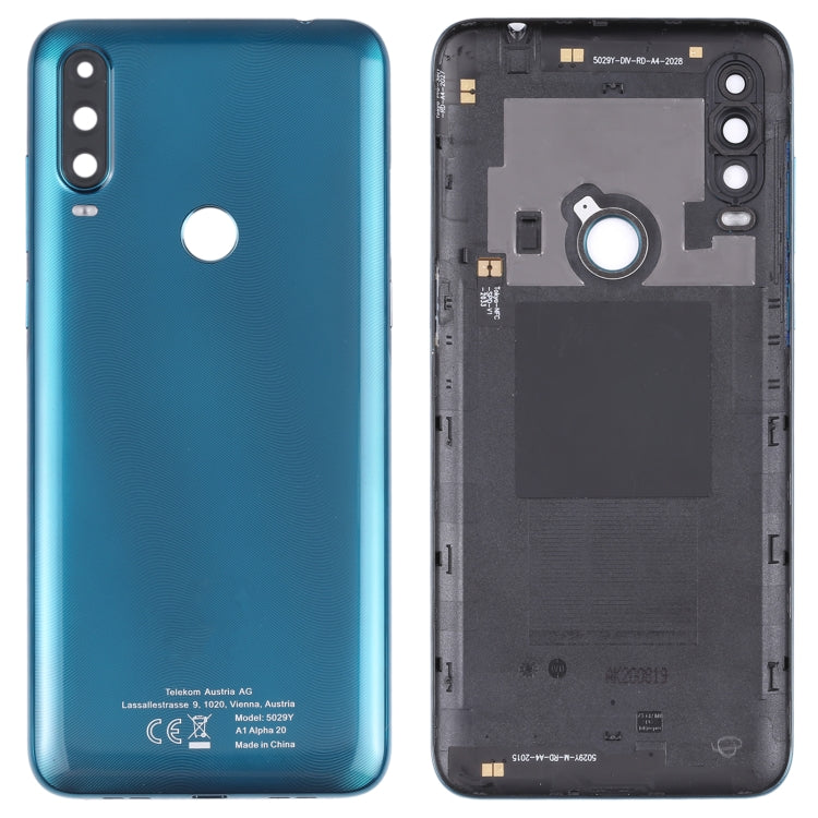 For Alcatel 3L(2020) 5029 5029Y Battery Back Cover  (Green) - Back Cover by PMC TechLife | Online Shopping South Africa | PMC TechLife | Buy Now Pay Later Mobicred