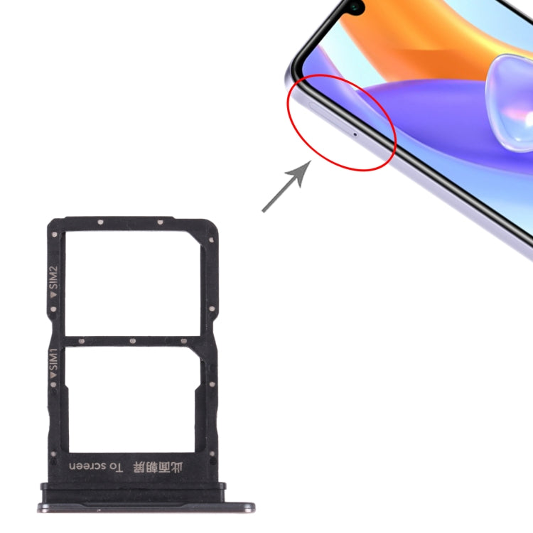 SIM Card Tray + SIM Card Tray for Honor Play5 5G (Silver) - Card Socket by PMc TechLife | Online Shopping South Africa | PMc TechLife | Buy Now Pay Later Mobicred