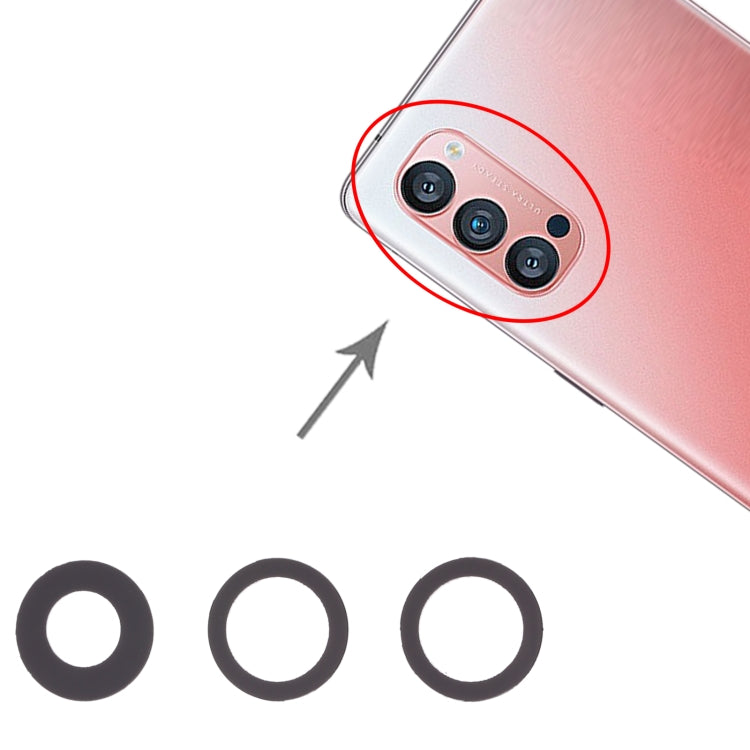 For OPPO Reno4 Pro 5G 10pcs Back Camera Lens - Camera Series by PMc TechLife | Online Shopping South Africa | PMc TechLife | Buy Now Pay Later Mobicred