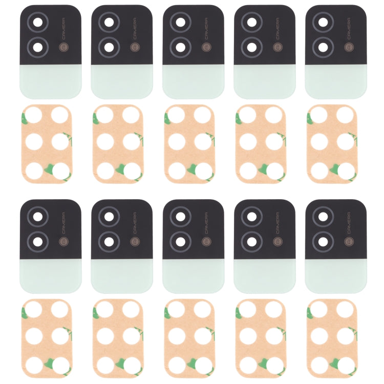 For OPPO Realme Narzo 50i RMX3235 10pcs Back Camera Lens (Green) - Camera Series by PMc TechLife | Online Shopping South Africa | PMc TechLife | Buy Now Pay Later Mobicred