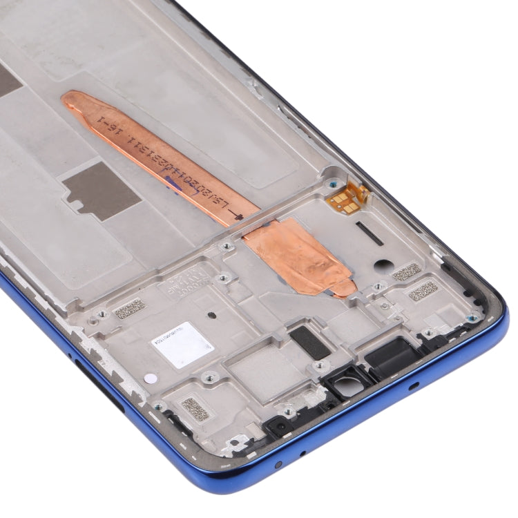 Original Middle Frame Bezel Plate for Xiaomi Poco X3 (Blue) - Frame Bezel Plate by PMC TechLife | Online Shopping South Africa | PMC TechLife | Buy Now Pay Later Mobicred