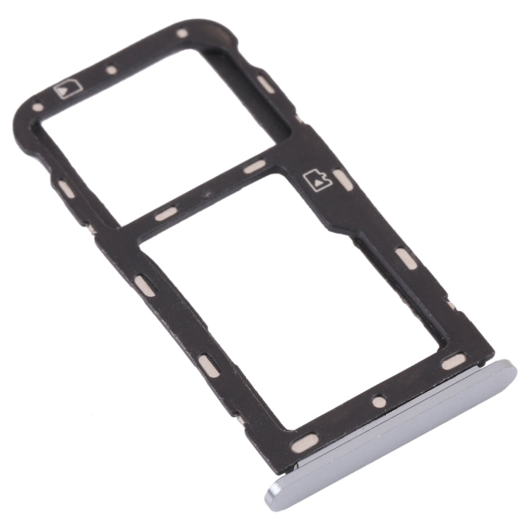 SIM Card Tray + Micro SD Card Tray for ZTE Blade V9 (Silver) - For ZTE by PMc TechLife | Online Shopping South Africa | PMc TechLife | Buy Now Pay Later Mobicred