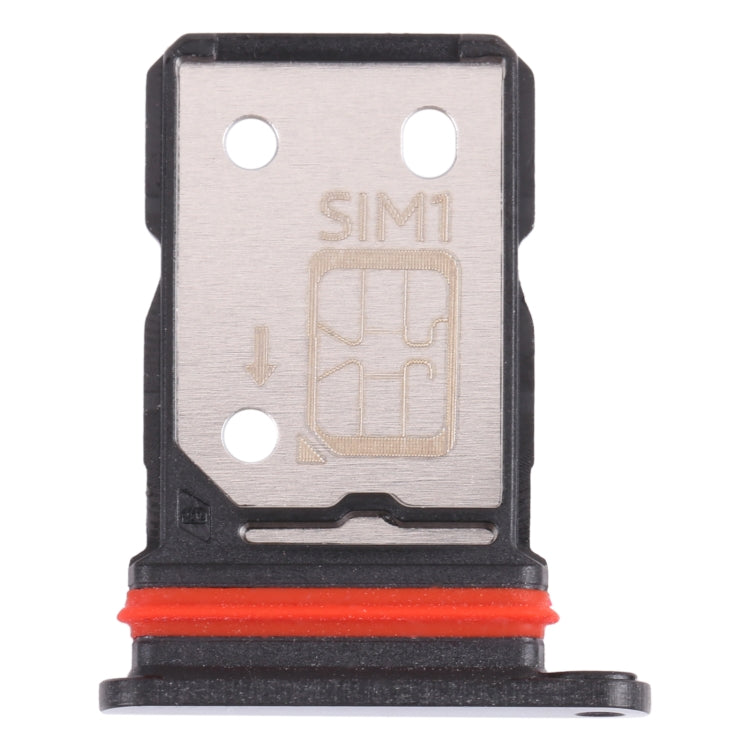 For vivo iQOO Z5 SIM Card Tray + SIM Card Tray (Black) - Card Socket by PMc TechLife | Online Shopping South Africa | PMc TechLife | Buy Now Pay Later Mobicred