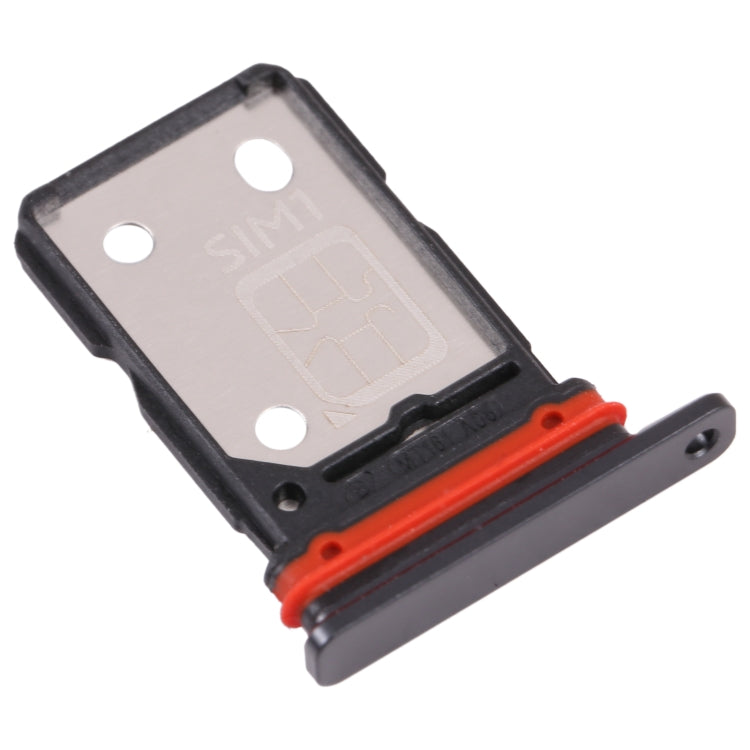 For vivo iQOO 8 SIM Card Tray + SIM Card Tray (Black) - Card Socket by PMc TechLife | Online Shopping South Africa | PMc TechLife | Buy Now Pay Later Mobicred