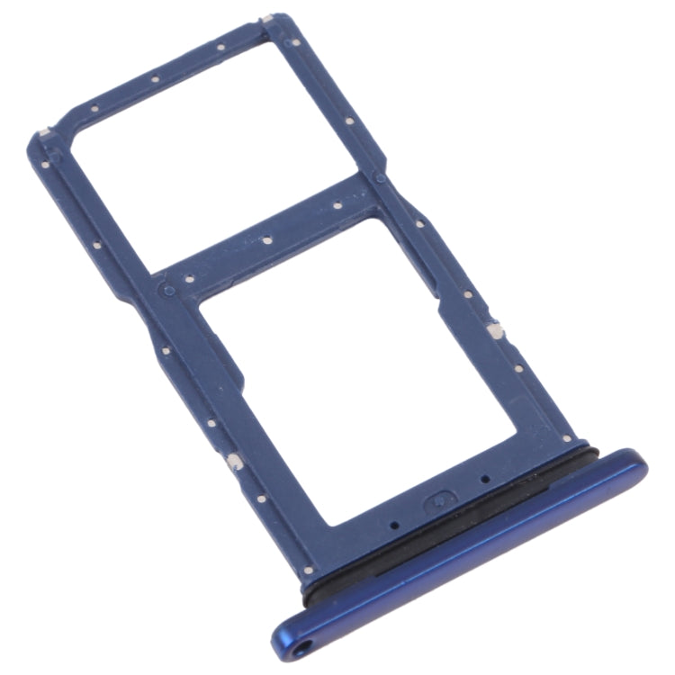 SIM Card Tray + SIM Card Tray / Micro SD Card Tray for Honor 9X (Blue) - Card Socket by PMc TechLife | Online Shopping South Africa | PMc TechLife | Buy Now Pay Later Mobicred