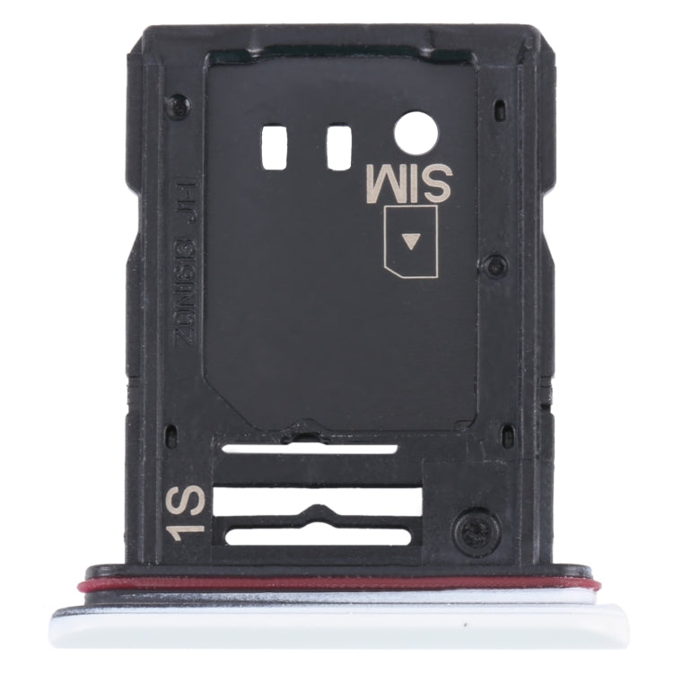 SIM Card Tray + Micro SD Card Tray for Sony Xperia 10 III (White) - Camera by PMC TechLife | Online Shopping South Africa | PMC TechLife | Buy Now Pay Later Mobicred