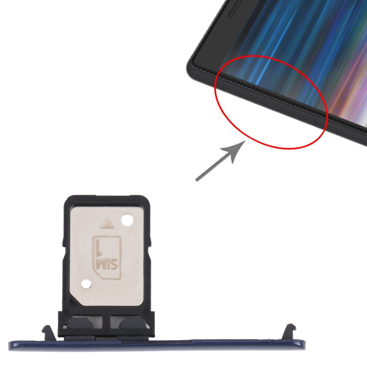 SIM Card Tray for Sony Xperia 10 Plus (Blue) - Camera by PMC TechLife | Online Shopping South Africa | PMC TechLife | Buy Now Pay Later Mobicred