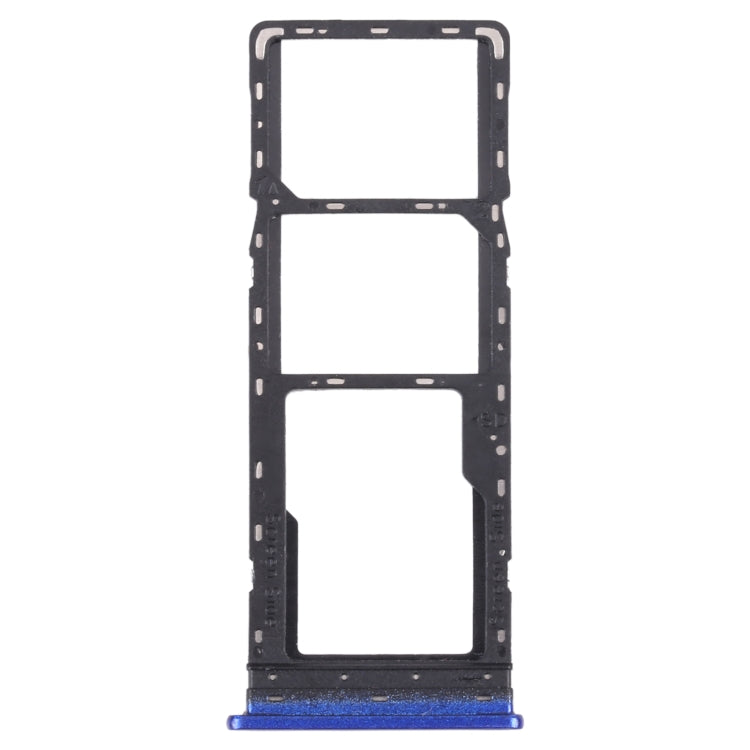 For Infinix S4 X626 SIM Card Tray + SIM Card Tray + Micro SD Card Tray (Blue) - Card Tray by PMc TechLife | Online Shopping South Africa | PMc TechLife | Buy Now Pay Later Mobicred