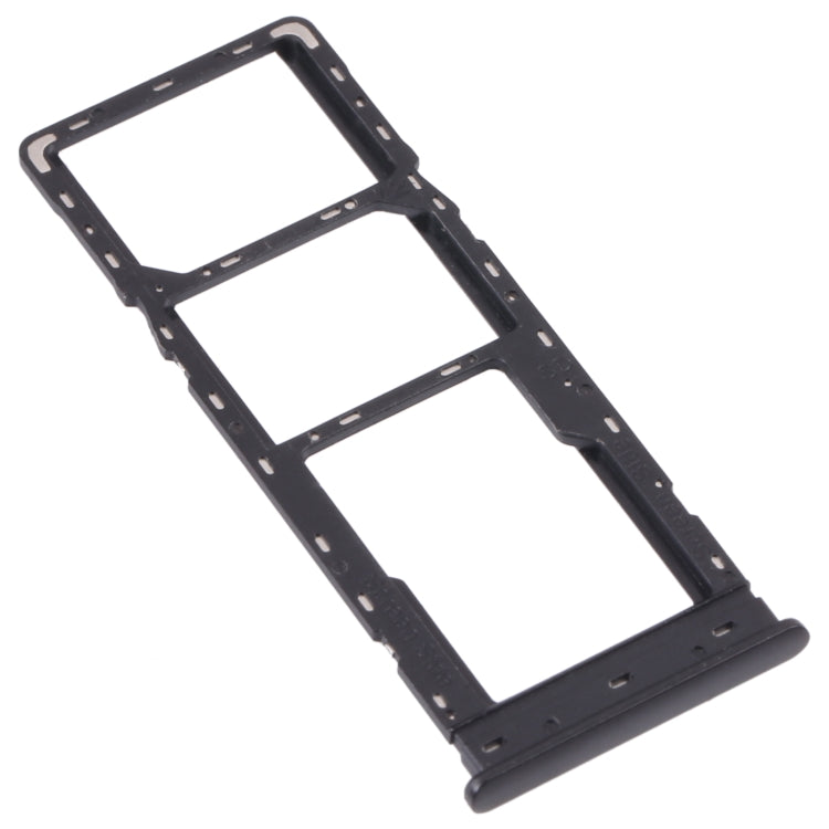 For Tecno Camon 17 Pro CG8 CG8H SIM Card Tray + SIM Card Tray + Micro SD Card Tray (Black) - Card Tray by PMc TechLife | Online Shopping South Africa | PMc TechLife | Buy Now Pay Later Mobicred