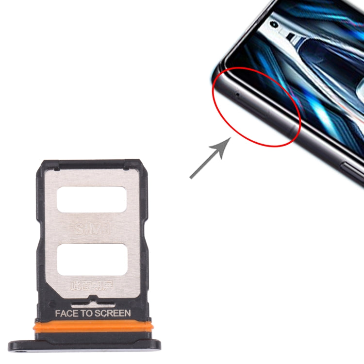 SIM Card Tray + SIM Card Tray for Xiaomi Redmi K50 Gaming(Black) - Card Tray by PMc TechLife | Online Shopping South Africa | PMc TechLife | Buy Now Pay Later Mobicred