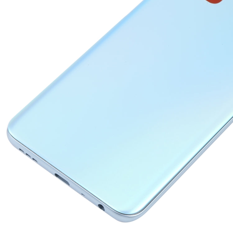 For OPPO A36/A76 Battery Back Cover with Middle Frame (Blue) - Back Cover by PMC TechLife | Online Shopping South Africa | PMC TechLife | Buy Now Pay Later Mobicred
