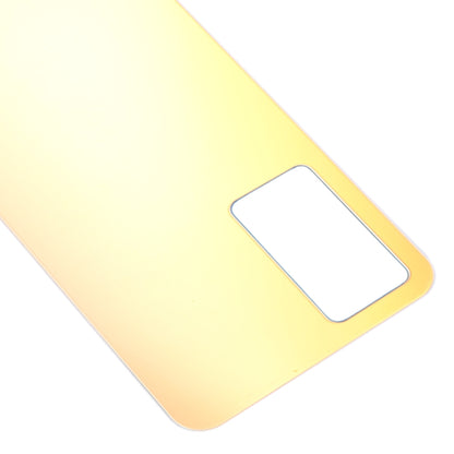 For vivo Y75 4G 2022/V23e Glass Battery Back Cover (Gold) - Back Cover by PMC Jewellery | Online Shopping South Africa | PMC Jewellery | Buy Now Pay Later Mobicred
