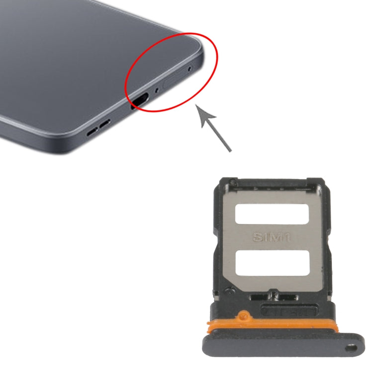 SIM Card Tray + SIM Card Tray For Xiaomi Redmi K40s (Black) - Card Tray by PMc TechLife | Online Shopping South Africa | PMc TechLife | Buy Now Pay Later Mobicred