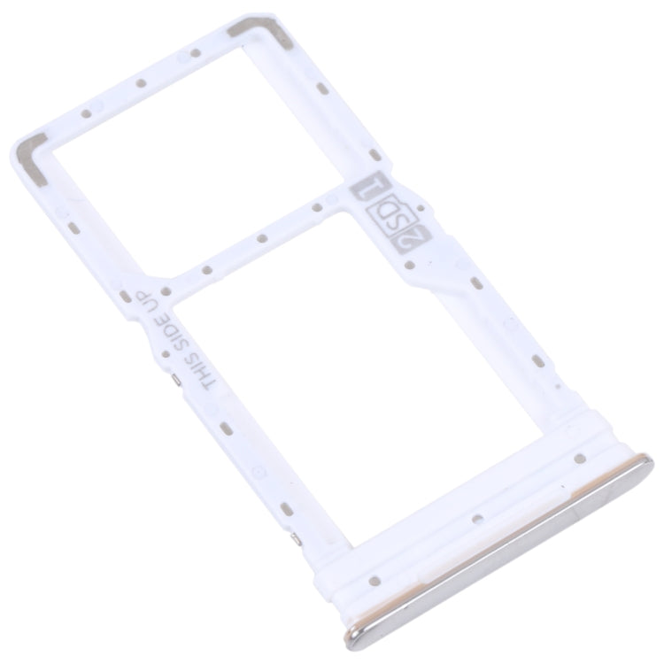 For Motorola Moto G52 SIM Card Tray + SIM / Micro SD Card Tray (Silver) - Card Socket by PMC TechLife | Online Shopping South Africa | PMC TechLife