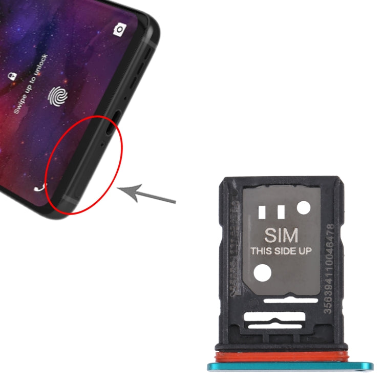 For TCL 10 Pro Original SIM Card Tray + SIM / Micro SD Card Tray(Green) - For TCL by PMC TechLife | Online Shopping South Africa | PMC TechLife | Buy Now Pay Later Mobicred