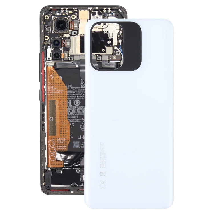 For Xiaomi Poco M5s Original Battery Back Cover(White) - Back Cover by PMC TechLife | Online Shopping South Africa | PMC TechLife
