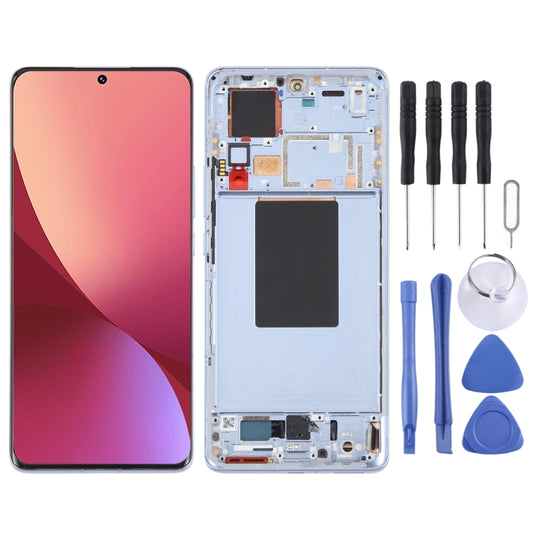 For Xiaomi 12 Pro / 12S Pro AMOLED Original LCD Screen Digitizer Full Assembly with Frame (Blue) - LCD Screen by PMC Jewellery | Online Shopping South Africa | PMC Jewellery