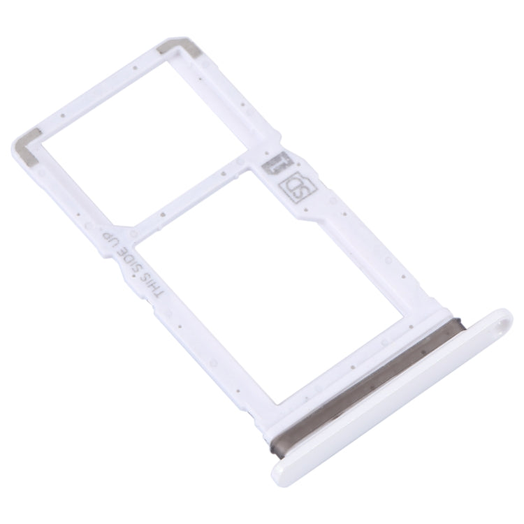 For Motorola Moto One Fusion Plus Original SIM Card Tray + Micro SD Card Tray (White) - Card Socket by PMC Jewellery | Online Shopping South Africa | PMC Jewellery