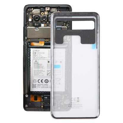 For TCL 10L T770H OEM Glass Battery Back Cover(Transparent) - For TCL by PMC Jewellery | Online Shopping South Africa | PMC Jewellery