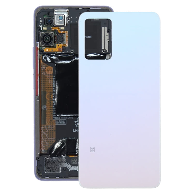 For Xiaomi Redmi Note 11 Pro+ 5G Glass Battery Back Cover(White) - Back Cover by PMC TechLife | Online Shopping South Africa | PMC TechLife