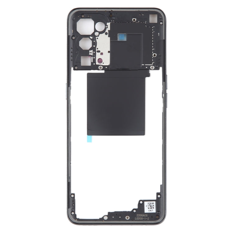 For OPPO Reno5 5G Original Middle Frame Bezel Plate (Black) - Frame Bezel Plate by PMC Jewellery | Online Shopping South Africa | PMC Jewellery