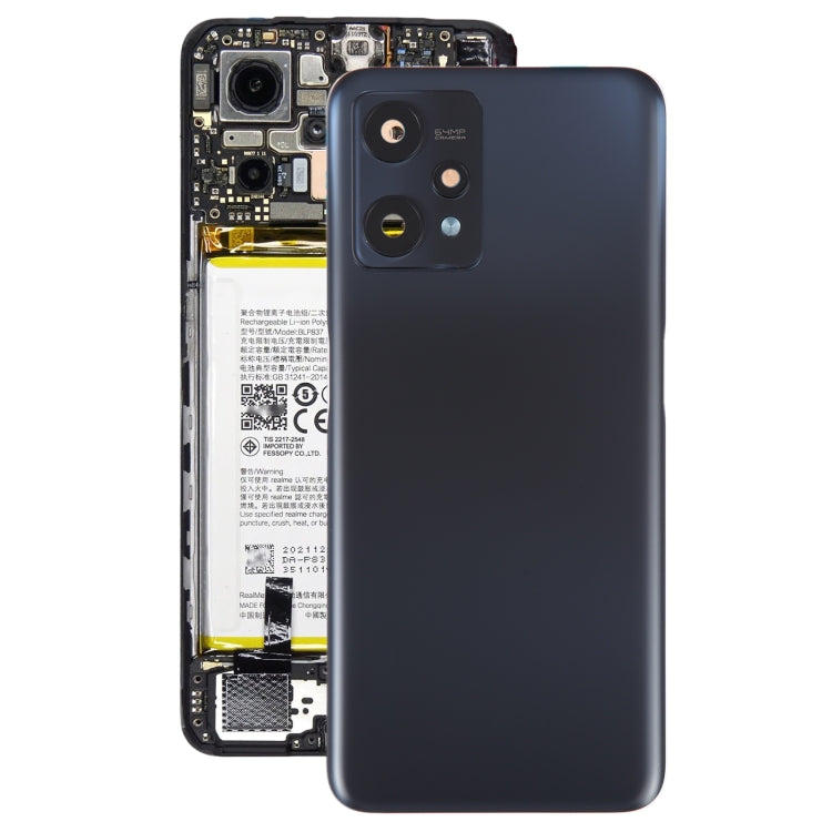 For Realme 9 Pro Original Battery Back Cover with Camera Lens Cover(Black) - free shipping - PMC TechLife - Order now!