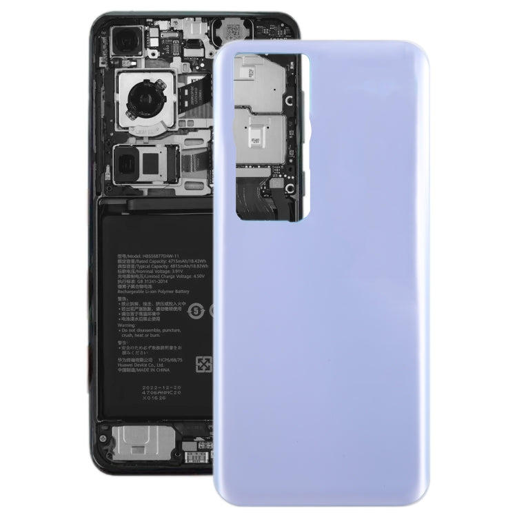 For Huawei P60 Battery Back Cover(Purple) - Back Cover by PMC TechLife | Online Shopping South Africa | PMC TechLife | Buy Now Pay Later Mobicred