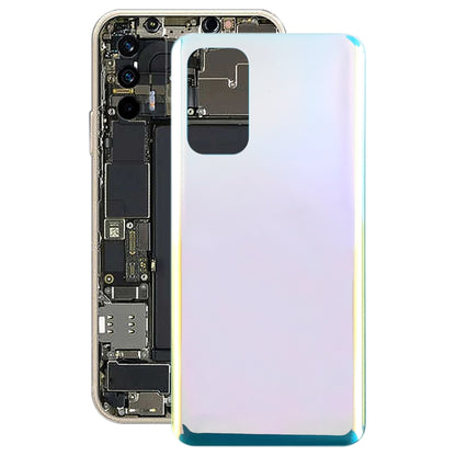 For OPPO Find X3 Lite Glass Material Battery Back Cover(Bright Silver) - Back Cover by PMC Jewellery | Online Shopping South Africa | PMC Jewellery | Buy Now Pay Later Mobicred