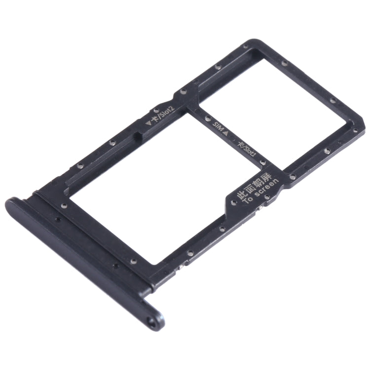 For Honor Play 5T SIM + SIM Card Tray (Black) - Card Socket by PMc TechLife | Online Shopping South Africa | PMc TechLife | Buy Now Pay Later Mobicred