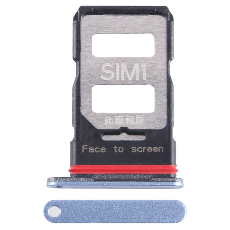 For Xiaomi Redmi K60 SIM Card Tray + SIM Card Tray (Blue) - Card Tray by PMC TechLife | Online Shopping South Africa | PMC TechLife | Buy Now Pay Later Mobicred