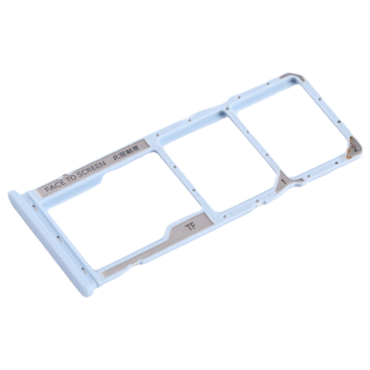 For Xiaomi Poco  C51 SIM Card Tray + SIM Card Tray + Micro SD Card Tray (Blue) - Card Tray by PMC TechLife | Online Shopping South Africa | PMC TechLife