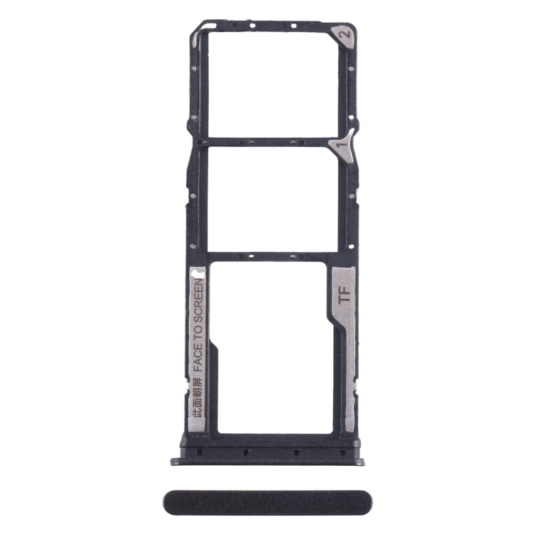 For Xiaomi Redmi 13C SIM Card Tray + SIM Card Tray + Micro SD Card Tray (Black) - Card Tray by PMC TechLife | Online Shopping South Africa | PMC TechLife | Buy Now Pay Later Mobicred