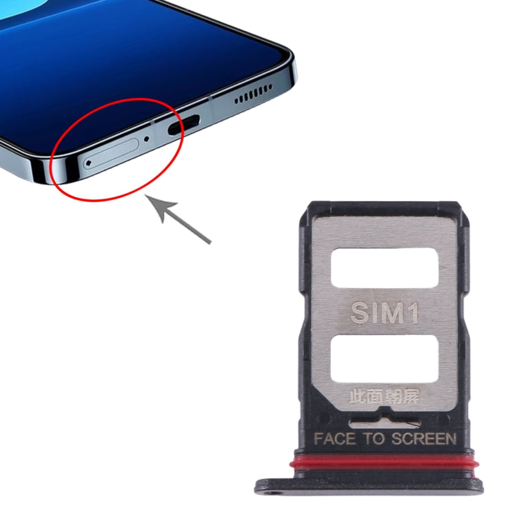 For Xiaomi 13T Pro SIM Card Tray + SIM Card Tray (Black) - free shipping - PMC TechLife - Order now!