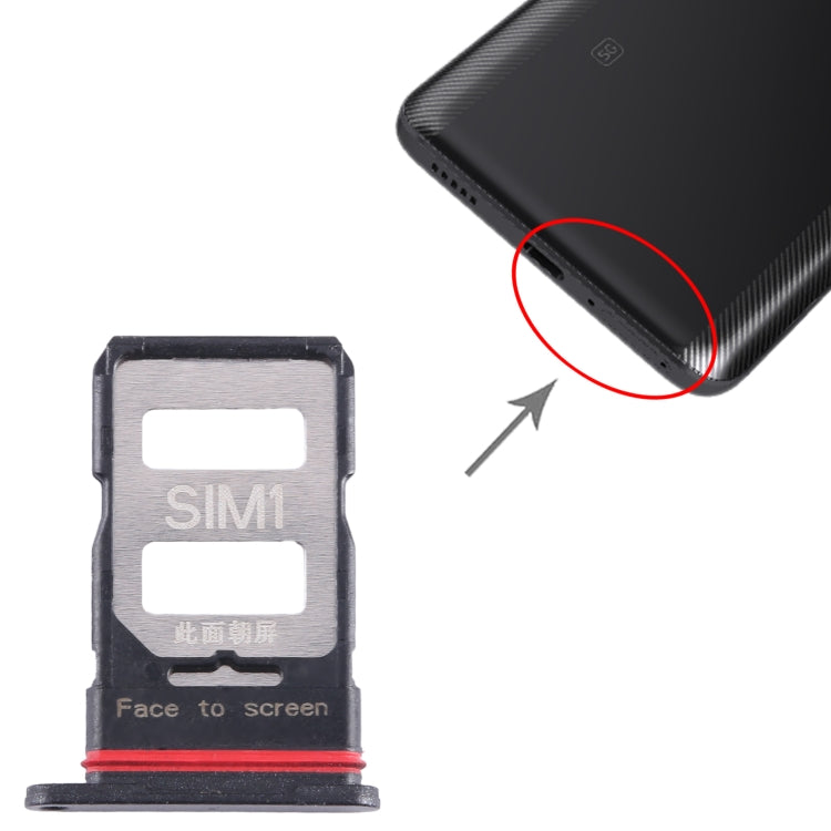 For Xiaomi Poco F5 Pro SIM Card Tray + SIM Card Tray (Black) - Card Tray by PMC TechLife | Online Shopping South Africa | PMC TechLife