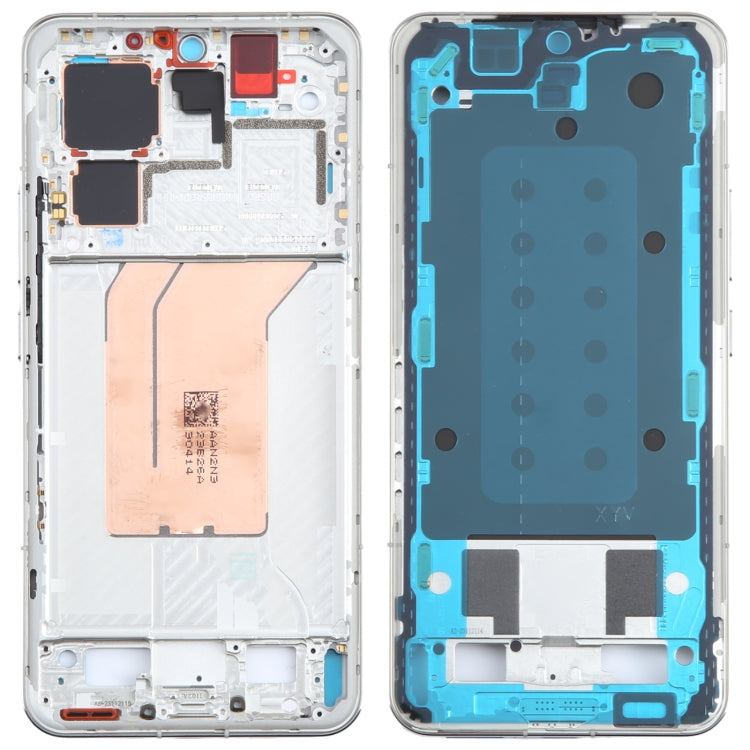 For Xiaomi 14 Pro Original Front Housing LCD Frame Bezel Plate (Silver) - Frame Bezel Plate by PMC TechLife | Online Shopping South Africa | PMC TechLife