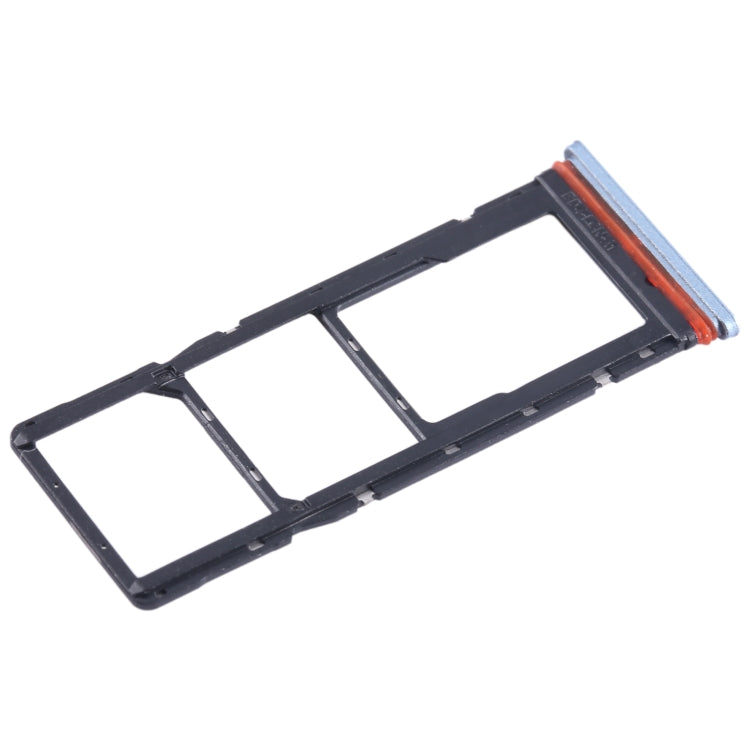 For Tecno Pop 5 LTE SIM Card Tray + SIM Card Tray + Micro SD Card Tray (Baby Blue) - Card Tray by PMC TechLife | Online Shopping South Africa | PMC TechLife