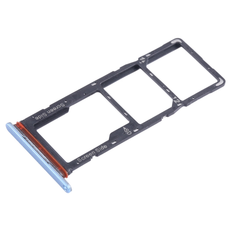 For Tecno Spark Go 2023 BF7n SIM Card Tray + SIM Card Tray + Micro SD Card Tray (Blue) - Card Tray by PMC TechLife | Online Shopping South Africa | PMC TechLife