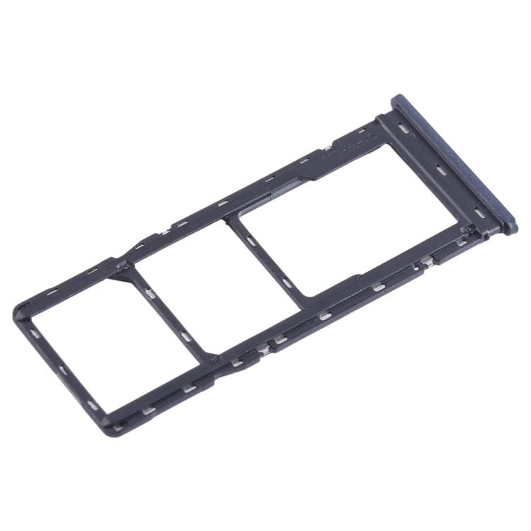 For Tecno Pop 7 Pro BF7 SIM Card Tray + SIM Card Tray + Micro SD Card Tray (Blue) - Card Tray by PMC TechLife | Online Shopping South Africa | PMC TechLife