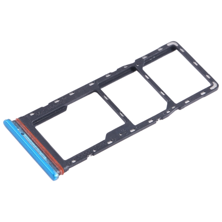 For Infinix Smart 6 X6511B SIM Card Tray + SIM Card Tray + Micro SD Card Tray (Blue) - Card Tray by PMC Jewellery | Online Shopping South Africa | PMC Jewellery