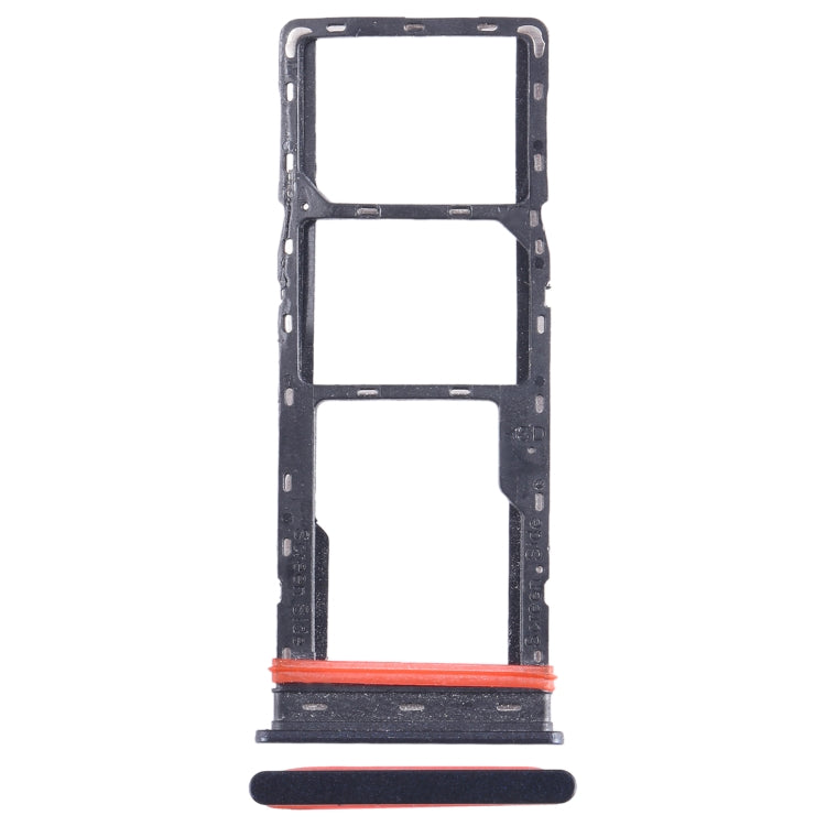 For Infinix Smart 7 X6515 SIM Card Tray + SIM Card Tray + Micro SD Card Tray (Black) - Card Tray by PMC TechLife | Online Shopping South Africa | PMC TechLife