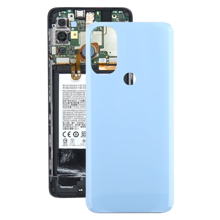 For Motorola Moto G71 5G Original Battery Back Cover (Blue) - Back Cover by PMC TechLife | Online Shopping South Africa | PMC TechLife