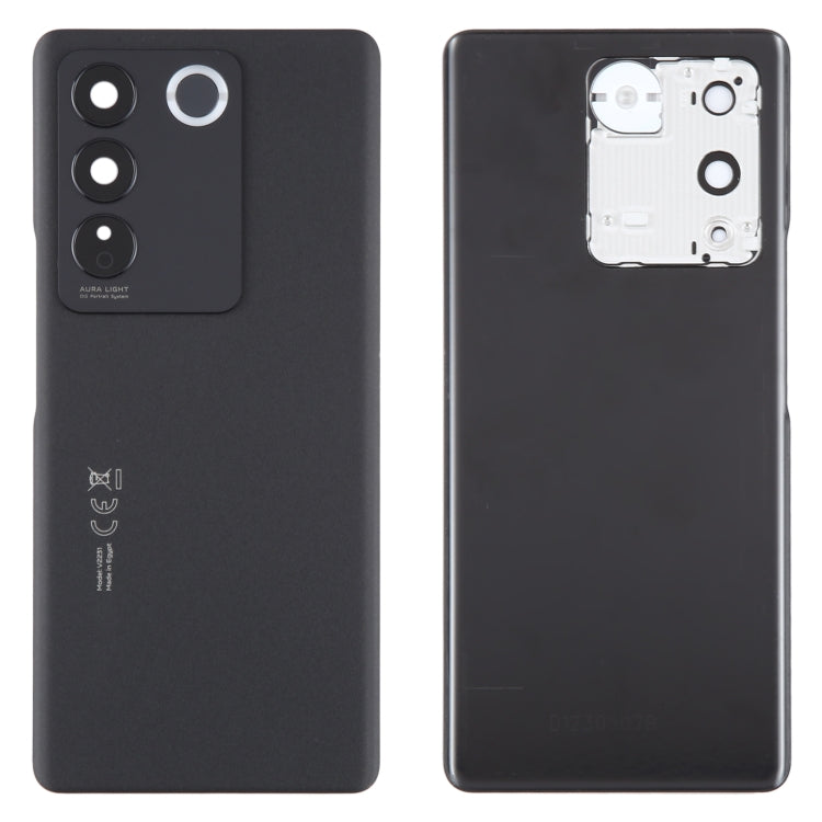 For vivo V27 Original Battery Back Cover with Camera Lens Cover(Black) - Back Cover by PMC TechLife | Online Shopping South Africa | PMC TechLife