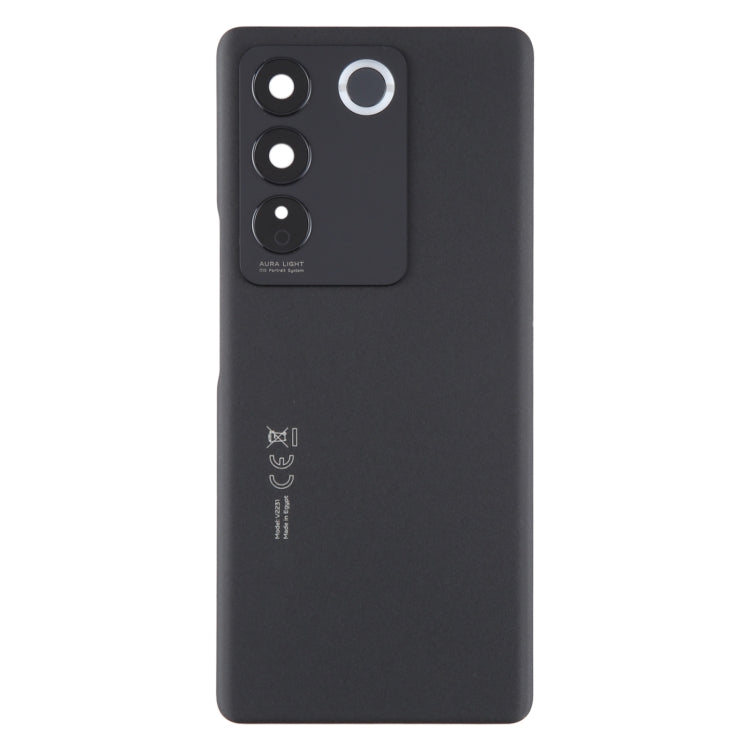 For vivo V27 Original Battery Back Cover with Camera Lens Cover(Black) - Back Cover by PMC TechLife | Online Shopping South Africa | PMC TechLife