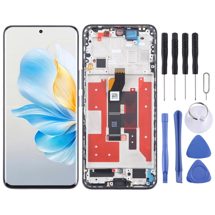 For Honor 100 Original LCD Screen Digitizer Full Assembly with Frame (Black) - LCD Screen by PMC TechLife | Online Shopping South Africa | PMC TechLife