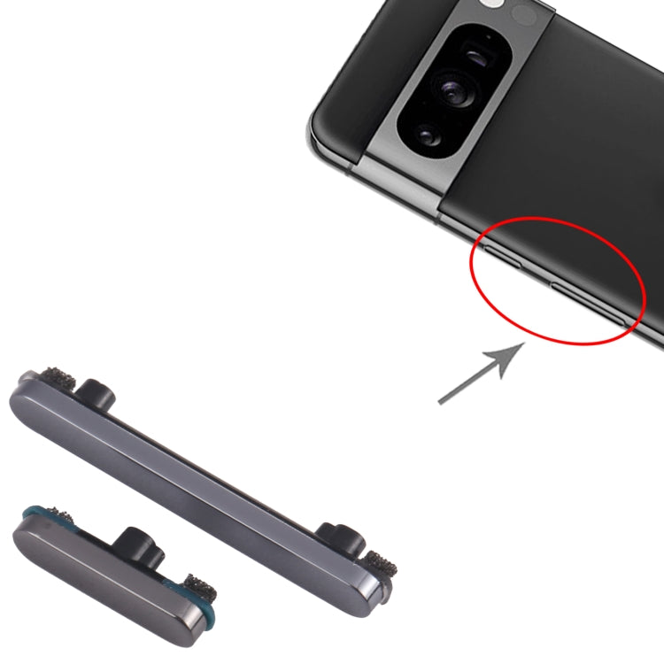 For Google Pixel 8 Pro Power Button + Volume Control Button (Black) - Others by PMC TechLife | Online Shopping South Africa | PMC TechLife | Buy Now Pay Later Mobicred