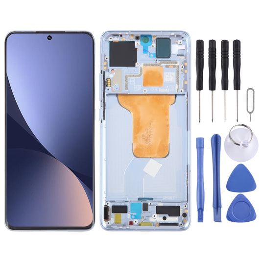 For Xiaomi 12S Original AMOLED Material LCD Screen Digitizer Full Assembly with Frame (Blue) - LCD Screen by PMC Jewellery | Online Shopping South Africa | PMC Jewellery