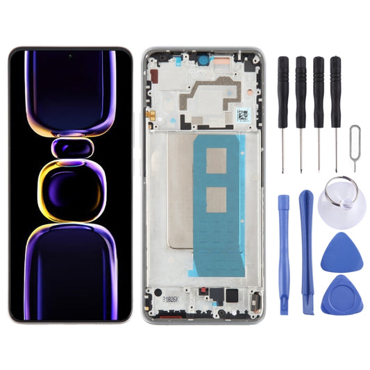 For Xiaomi Redmi K60 Original OLED Material LCD Screen Digitizer Full Assembly with Frame (Silver) - LCD Screen by PMC Jewellery | Online Shopping South Africa | PMC Jewellery